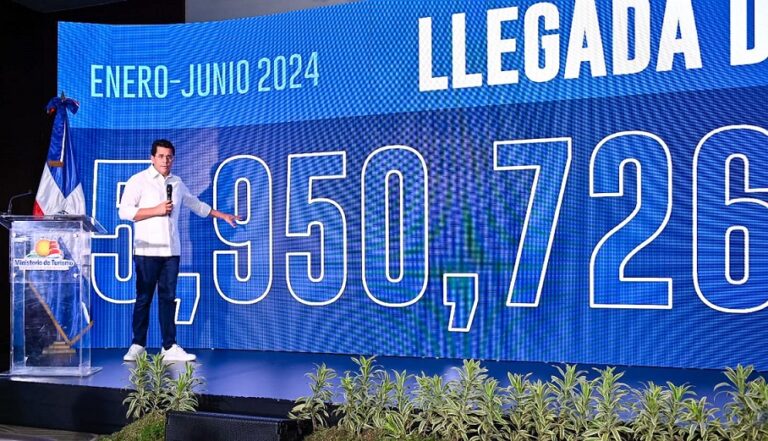 El turismo llega a casi seis millones de visitantes en seis meses, dice Collado