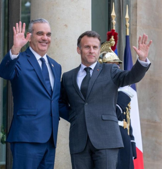 Francia es el socio preferente de la RD en el ámbito de infraestructuras y del transporte urbano, señaló Macron al recibir al presidente Abinader